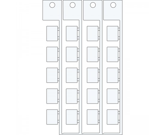 TAG 9X12 LUMBERG LU 9X12 bileşen yapışkansız etiketi TAG 9X12 LUMBERG LU 9X12 bileşen yapışkansız etiketi