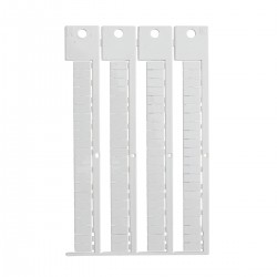 TERMINAL BLOCK TAG, PH, 5X10-5 FLAT 5 x 10-5 PH.ZS modülü için terminal blok yapışkansız etiketi