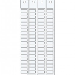 TAGS TERMINAL BLOCKS ENTRELEC 5x12-5-WT EN ABB 5x12-5 modülü için terminal blok yapışkansız etiketi