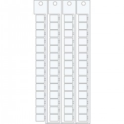 TERMINAL BLOCK TAGS .MOR.ENTREL.8 10-8 EN 5000 ADO 8X10-8 modülü için terminal blok yapışkansız etiketi