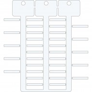 TAG -4 30 WHITE 4x30 mm 3 ağaçlı beyaz ACS yapışkansız etiket
