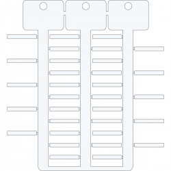TAG -4 30 WHITE 4x30 mm 3 ağaçlı beyaz ACS yapışkansız etiket