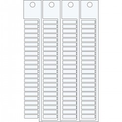 TERMINAL BLOCK TAGS 5 15-5 MOD WA PH EN HA 5X15-5 modülü için terminal blok yapışkansız etiketi