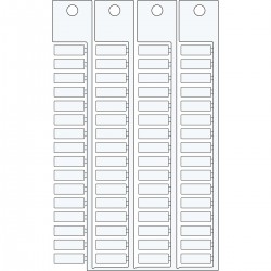 TAGS TERMINAL BLOCK 5 15 Terminal blok yapışkansız etiketi WI TE 5X15