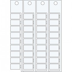 TERMINAL BLOCK TAGS 12X7WAGO I O SYS WA I O SYS 12X7 için terminal blok yapışkansız etiketi