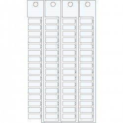 TAGS TERMINAL BLOCK 6 15 Terminal blok yapışkansız etiketi WI TE 6X15