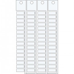 TAGS TERMINAL BLOCK 6 15 ,. Terminal blok yapışkansız etiketi WE CC LO SM1/BG 6X15