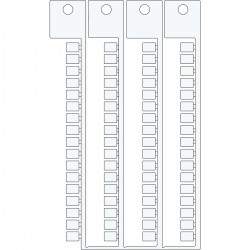 TERMINAL BLOCK TAGSSIEMENS 5 7 Terminal blok yapışkansız etiketi SI 5X7