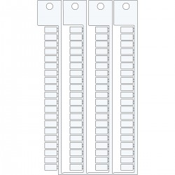 TERMINAL BLOCK TAGS .5X10-5SIEM.WA2 AL SI 8WA2 5X10-5 modülü için terminal blok yapışkansız etiketi