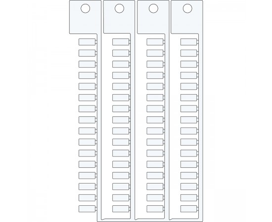 TAG 4X10 4 STICKS WHITE Beyaz 4x10 4 yapışkansız ağaçlı etiketi TAG 4X10 4 STICKS WHITE Beyaz 4x10 4 yapışkansız ağaçlı etiketi