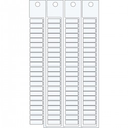 TERMINAL BLOCK TAGS 5 15-5 MOD WE 5X15-5 modülü için terminal blok yapışkansız etiketi