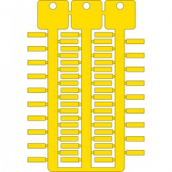 TAG 4X15 4 STICKS YELLOW Sarı 4x15 4 ağaçlı yapışkansız etiket