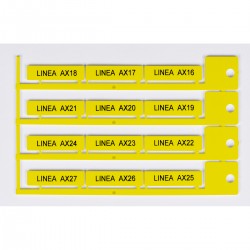 TAG 9X35 YELLOW Yapışkansız sarı etiket 9x35