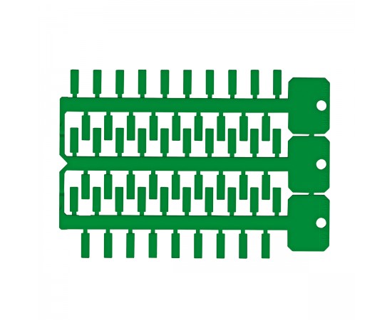 TAG -4 12 GREEN 4x12 mm 3 ağaçlı yeşil ACS yapışkansız etiket TAG -4 12 GREEN 4x12 mm 3 ağaçlı yeşil ACS yapışkansız etiket