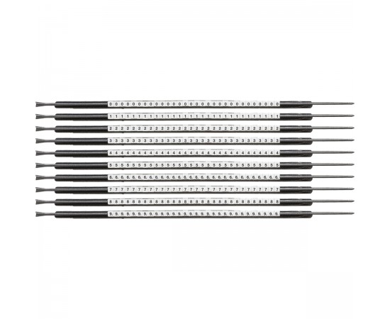SCNGC-05-0-9 Clip Sleeve Tel İşaretleyicileri SCNGC-05-0-9 Clip Sleeve Tel İşaretleyicileri
