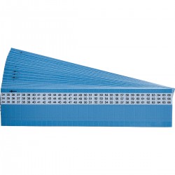 SLF-34-66-PK Tel İşaretleme Kartları — Kendinden Laminasyonlu Ardışık Sayılar
