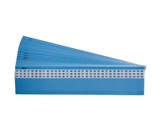 SLF-34-66-PK Tel İşaretleme Kartları — Kendinden Laminasyonlu Ardışık Sayılar SLF-34-66-PK Tel İşaretleme Kartları — Kendinden Laminasyonlu Ardışık Sayılar
