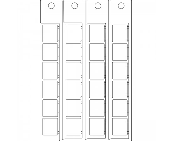 TAG 15X17 WHITE 15x17 mm beyaz yapışkansız etiket TAG 15X17 WHITE 15x17 mm beyaz yapışkansız etiket