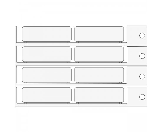 TAG 15X49 WHITE 15x49 mm beyaz yapışkansız etiket TAG 15X49 WHITE 15x49 mm beyaz yapışkansız etiket