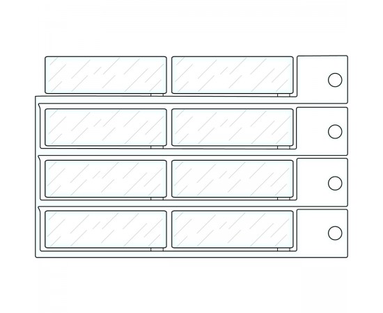 PROTEC. COVER FOR NAME PLATE 15X49 15x49 pencere PROTEC. COVER FOR NAME PLATE 15X49 15x49 pencere