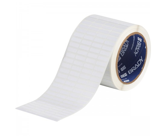 THT-1-473-10 76 mm Kukalı Polyester Parlak Elektrostatik Sönümlemeli Devre Kartı Etiketleri