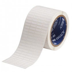 THT-14-618-10 76 mm Kuka Mat Beyaz Polyester Etiketler (en az %25 geri dönüştürülmüş bileşen)
