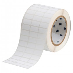 THT-5-618-10 76 mm Kuka Mat Beyaz Polyester Etiketler (en az %25 geri dönüştürülmüş bileşen)