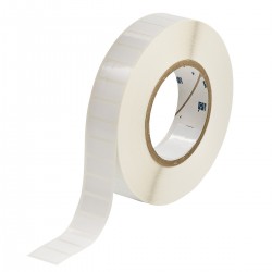 THT-59-483-10 76 mm Kukalı Kauçuk Yapışkanlı Kuvvetli Yapışkanlı Parlak Polyester Etiketler