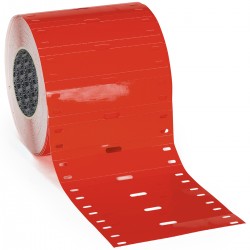 THT-7525-7598-RD Polyester Yapışkansız Kablo Etiketi