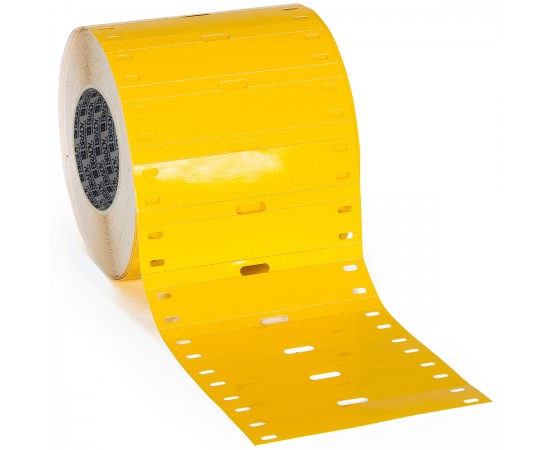 THT-7525-7598-YL Polyester Yapışkansız Kablo Etiketi THT-7525-7598-YL Polyester Yapışkansız Kablo Etiketi