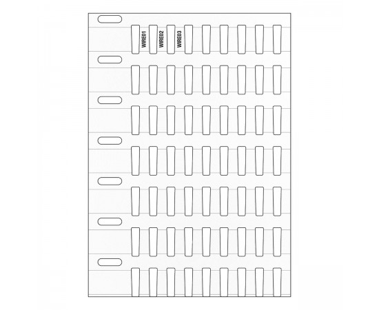 THTRDS-10x4,4-7697-WT Termal Transferle Yazdırılabilir Sağlam DuraSleeve Kablo İşaretleme Taşıyıcı İç Etiketleri THTRDS-10x4,4-7697-WT Termal Transferle Yazdırılabilir Sağlam DuraSleeve Kablo İşaretleme Taşıyıcı İç Etiketleri