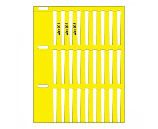 THTRDS-30x4,4-7696-YL Termal Transferle Yazdırılabilir Sağlam DuraSleeve Kablo İşaretleme Taşıyıcı İç Etiketleri THTRDS-30x4,4-7696-YL Termal Transferle Yazdırılabilir Sağlam DuraSleeve Kablo İşaretleme Taşıyıcı İç Etiketleri