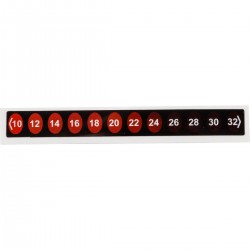 TIL-8-10C-32C Geriye Dönmeyen Sıcaklık Göstergeli Etiketler — 12 seviye