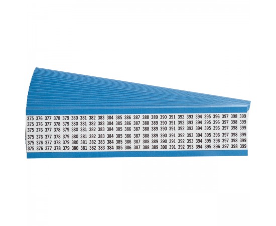 WM-375-399-PK Tel İşaretleme Kartları - Ardışık Sayılar