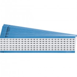 WM-475-499-PK Tel İşaretleme Kartları - Ardışık Sayılar