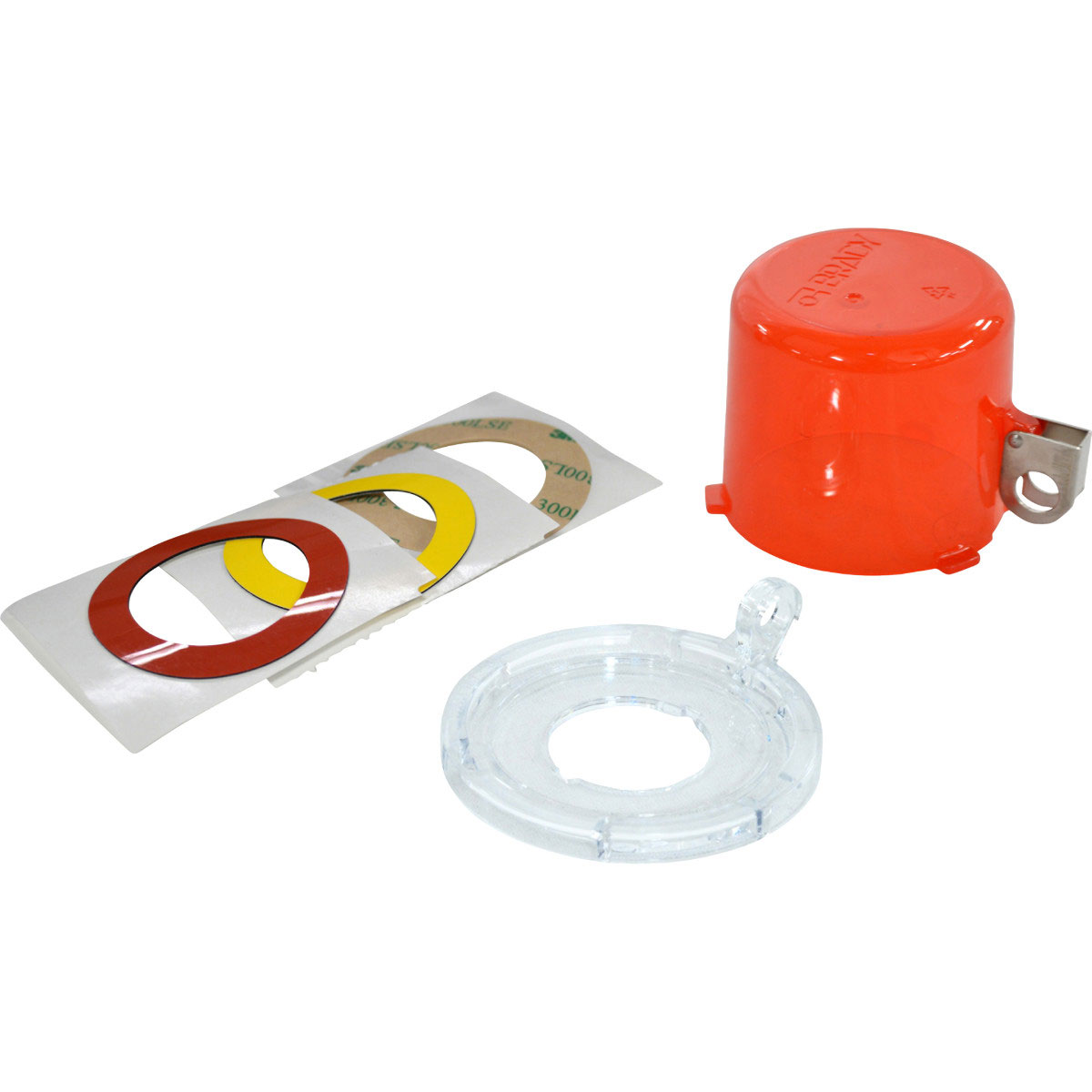 30MM PUSH BUTTON RED LO W/ STD COVER Düğme Kilitleme Cihazı (30 mm), Kırmızı, Standart Kapaklı