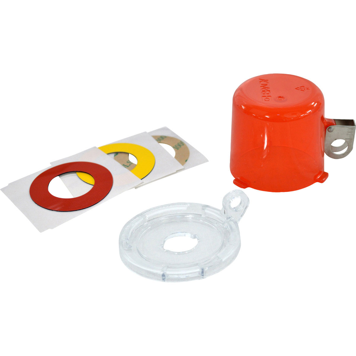 16MM PUSH BUTTON LO DEVICE W/ STD COVER Düğme Kilitleme Cihazı (16 mm), Kırmızı, Standart Kapaklı