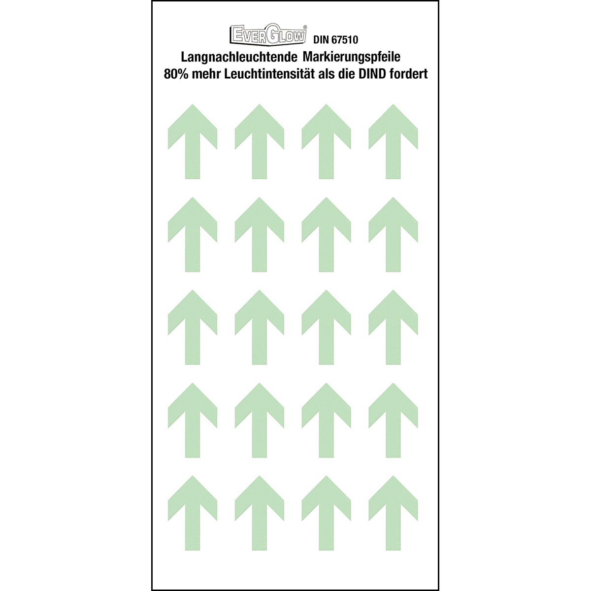 Photolum Arrows Layout 1 Fotolüminesan tek oklar — Dar