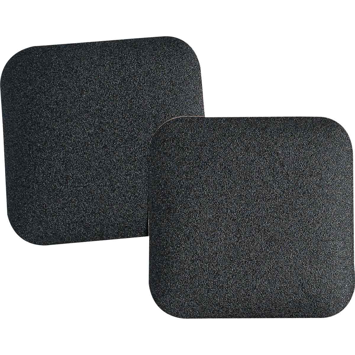 KAYMAZ PLAKA SİYAH 140X140MM 50 / PAKET Kaymayı Önleyici Bant-Kalıp Kesimli Takozlar — Siyah