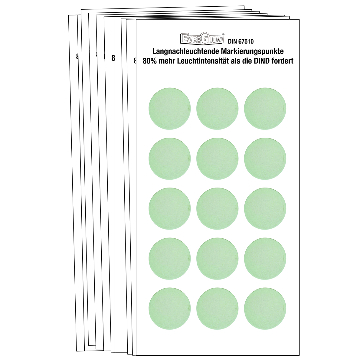 FOTOLÜMİNESAN BENEKLER -ÇAP 2.5CM  15 BENEK/KART 5 PHOTOLUM DİSKLER-ÇAP 2,5 10/PAKET
