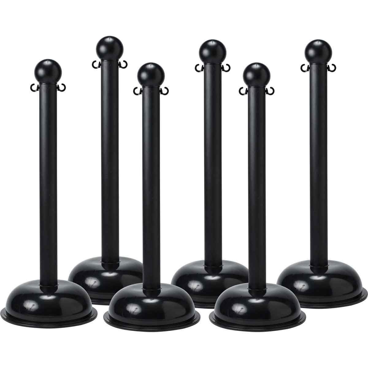 BRADYPOST/Black(6pcs) Bradylink Uyarı Direkleri