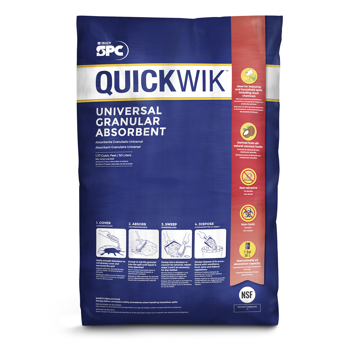QW-20-1 QUICKWIK Evrensel Granül Emici 50 litrelik Torba